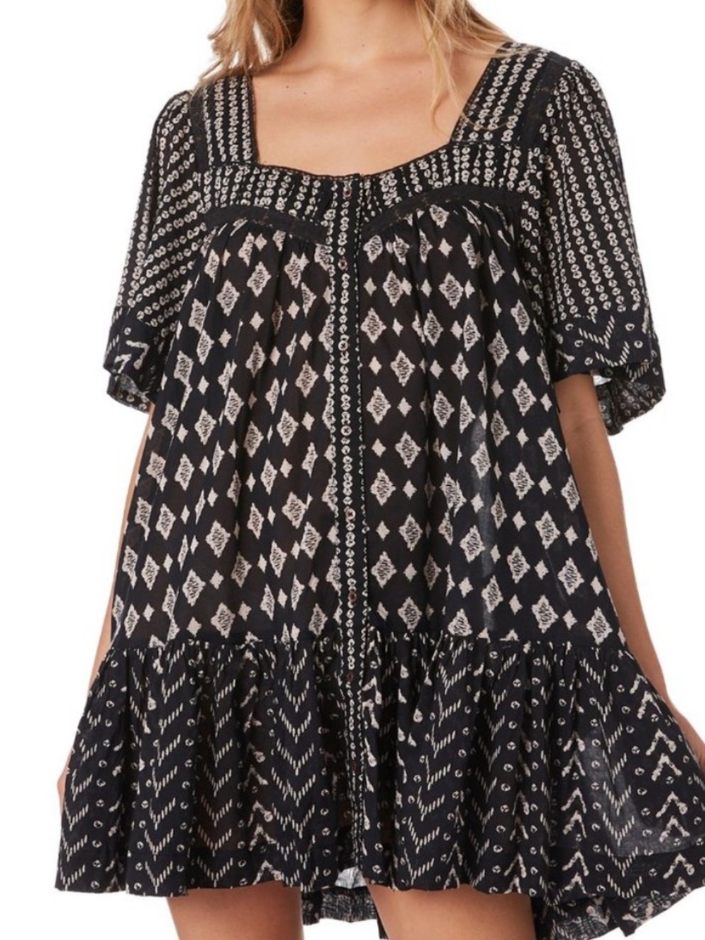 NWOT Free People Hearts Desire Mini Dress with POCKETS